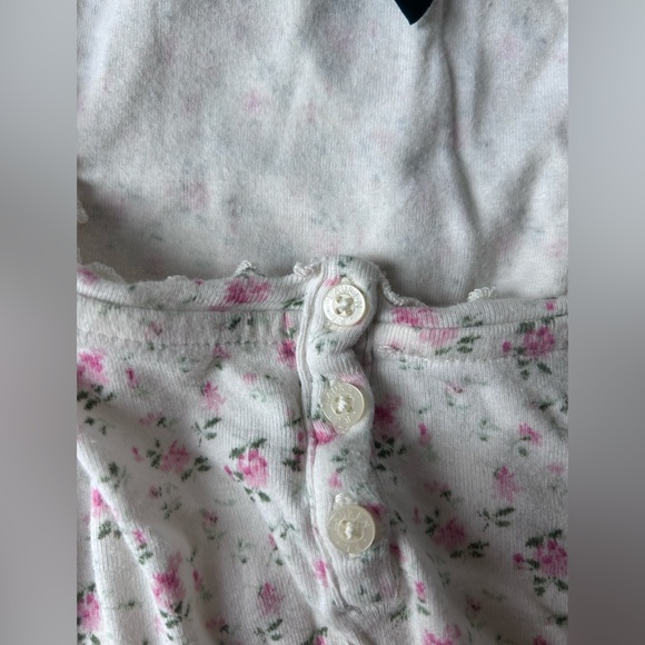 Ralph Lauren White and Pink Floral night gown - Picture 3 of 7